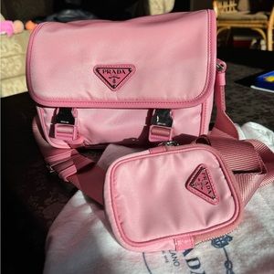 Rare Pink Prada messenger bag